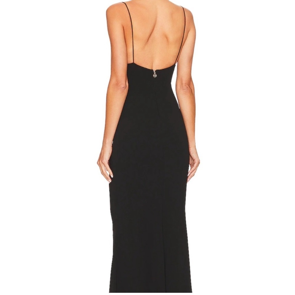 Nookie Revolve Sade Mesh Gown Dress size XS Extra Small Black - Picture 2 of 7